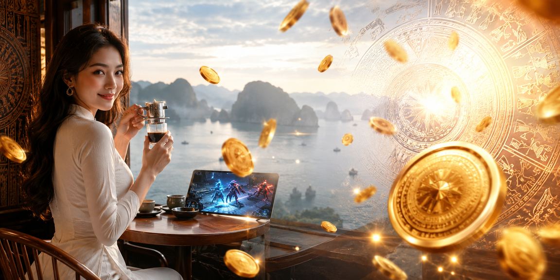 Người hâm mộ esports theo dõi giải đấu VALORANT và đặt cược trực tuyến tại vịnh Hạ Long